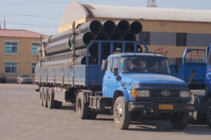 truck with casings