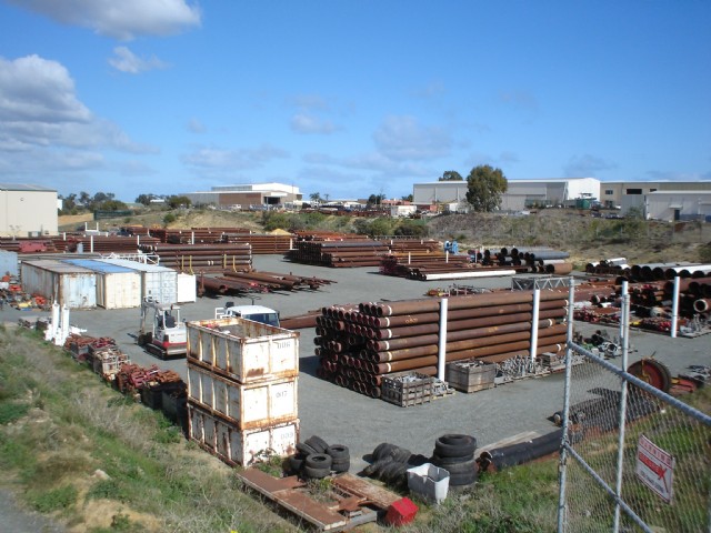 pipes in stock yard