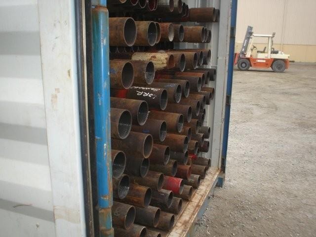 pipes in shipping container